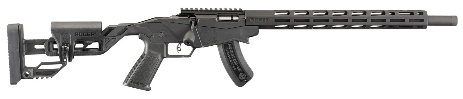 Ruger 8403 Precision Rimfire 17 HMR 9+1 18" Threaded 1137 Alloy Steel Barrel, Hard Coat Anodized Finish, Adjustable Quick-Fit Precision Stock, 0 MOA Picatinny Rail, Optics Ready