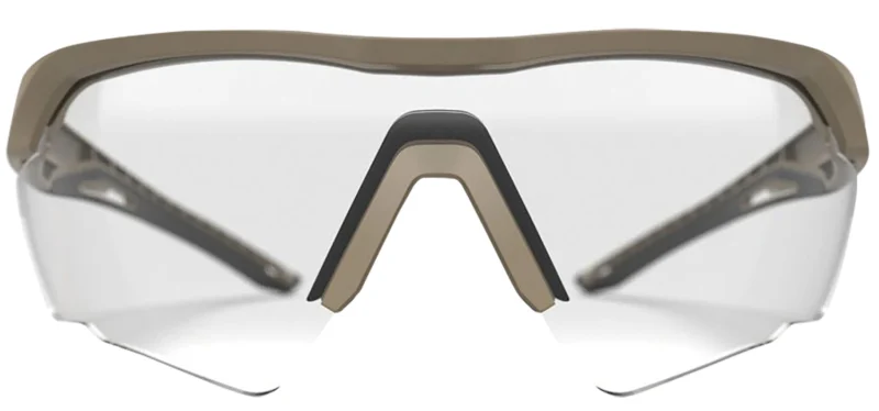 Glock AS41037 Crossover Tactical Glasses Clear Lens Desert Tan Frame