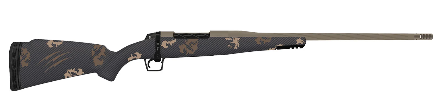 Fierce Firearms TWROG300PRC22BRS Twisted Rogue Mini 300 PRC Smoked Bronze Cerakote Steel Threaded Barrel, Drilled & Tapped Steel Receiver, LR Negative Comb Sonora Ambush Camo Carbon Fiber Stock