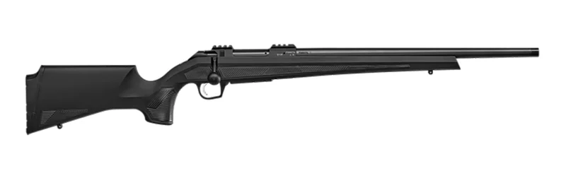 CZ-USA 07418 600+ Alpha 30-06 Springfield 5+1 20" Black Nitride Threaded Barrel, Black Nitride Aluminum Receiver w/Weaver Rail, Black Soft Touch Fixed Polymer Stock