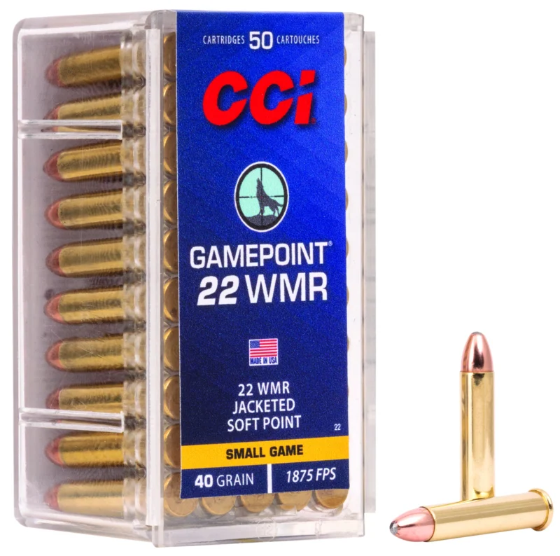 Cci .22 WMR 40gr JSP Brass – 50rd